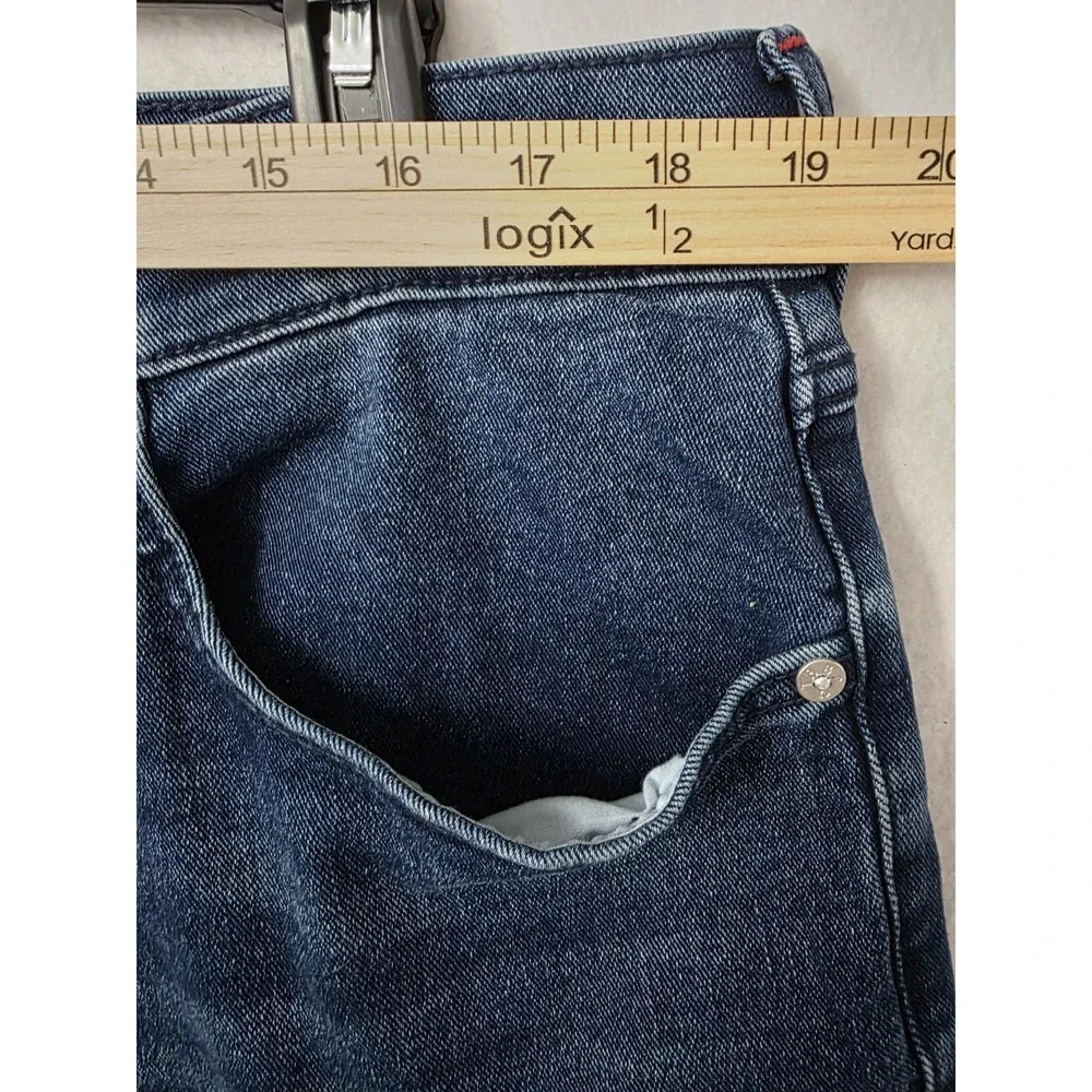 True Religion Ricky SN Flap Straight Style‎ 701180 Dark Shivering Wash Sz 36x32